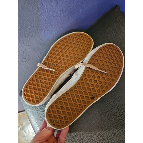 Vans Atwood Skate Sneaker Canvas Low Top Shoe Lace Up Grey/Pink Size Big Girls 4 - Picture 5 of 8